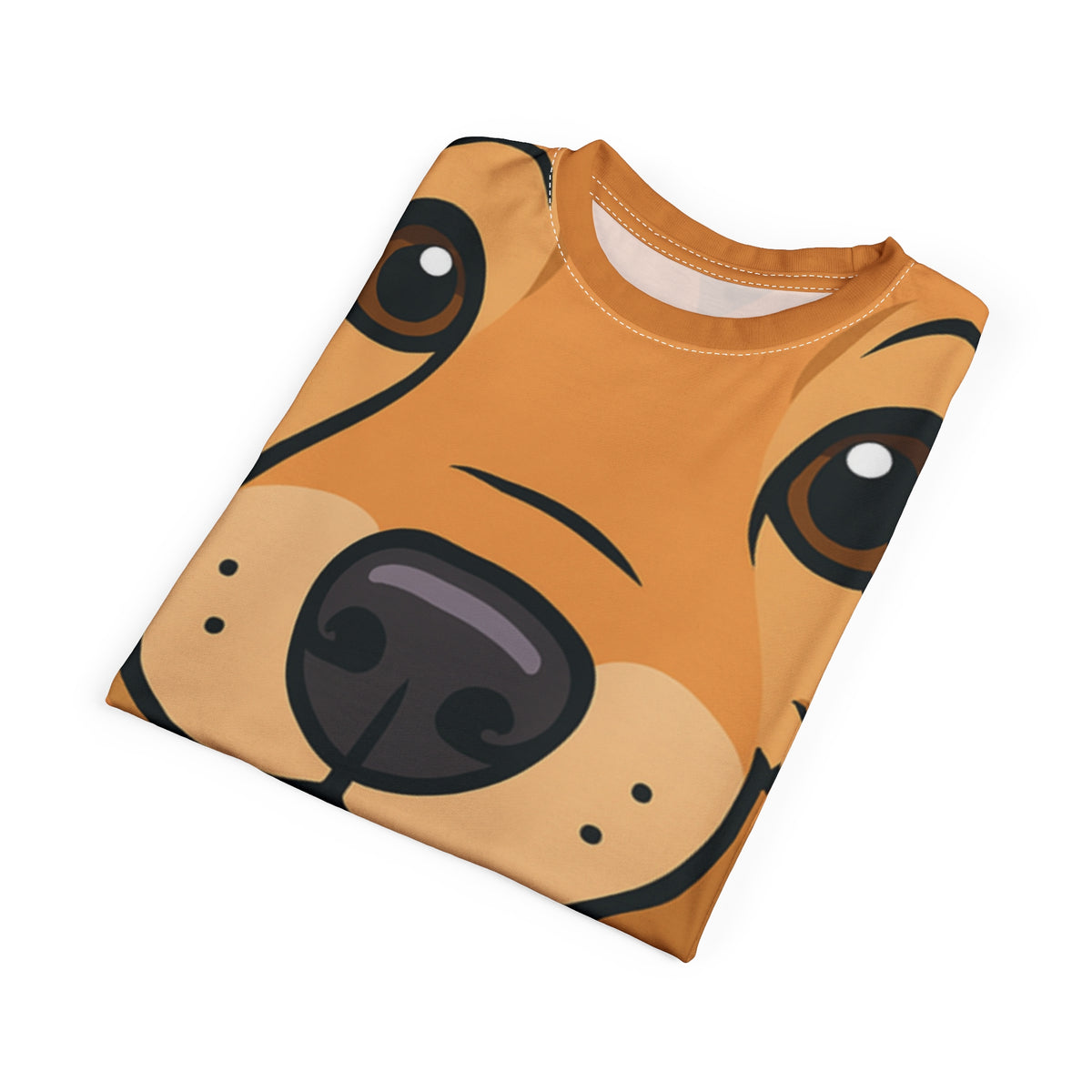 Vivacious Effervescence Unisex Bold Designer Tee — Golden Glow Corgi Fresco