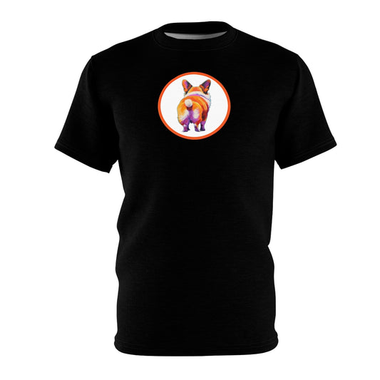 Corgi Butt Bold Tee in Black