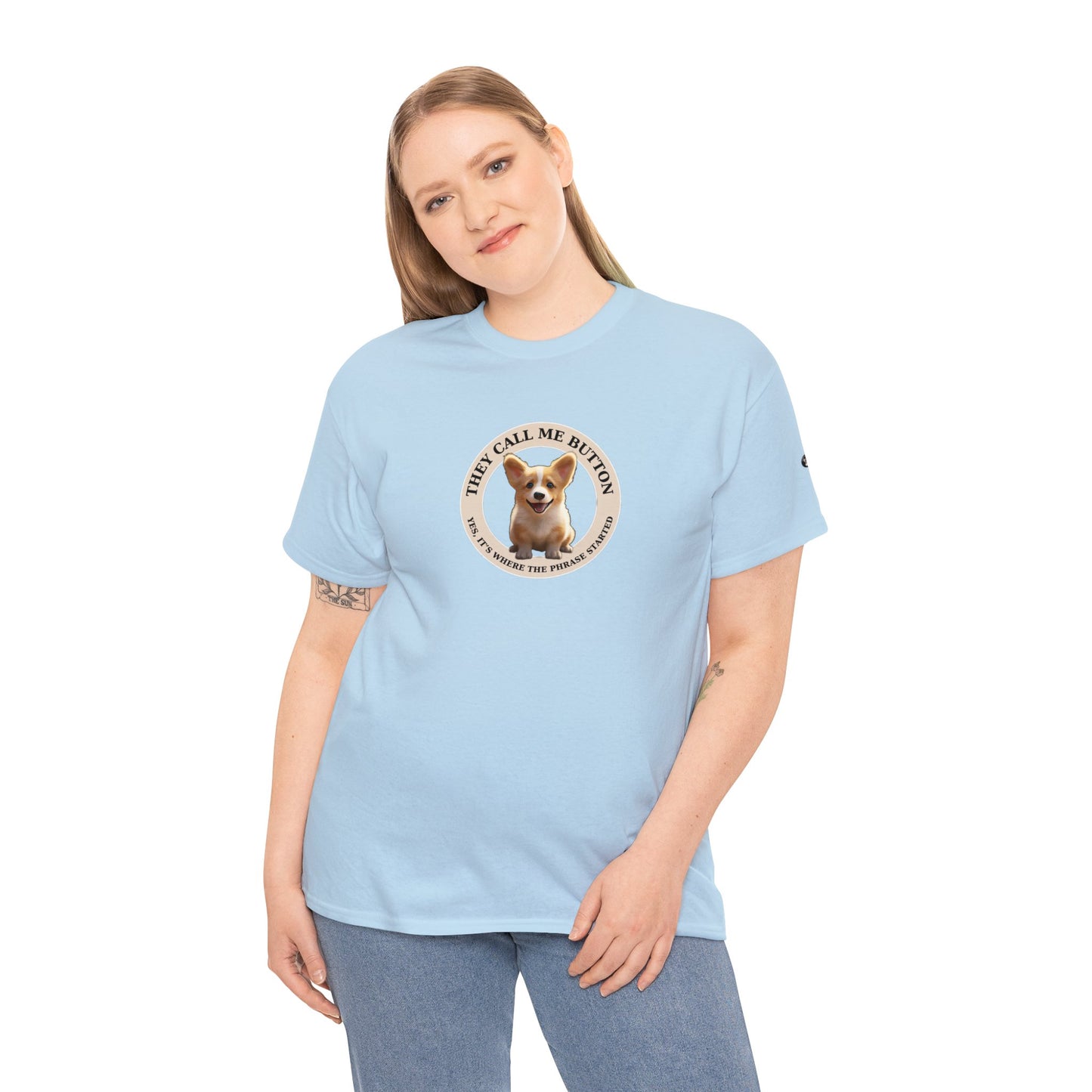 Cute as a Button - Unisex Heavy Cotton Tee