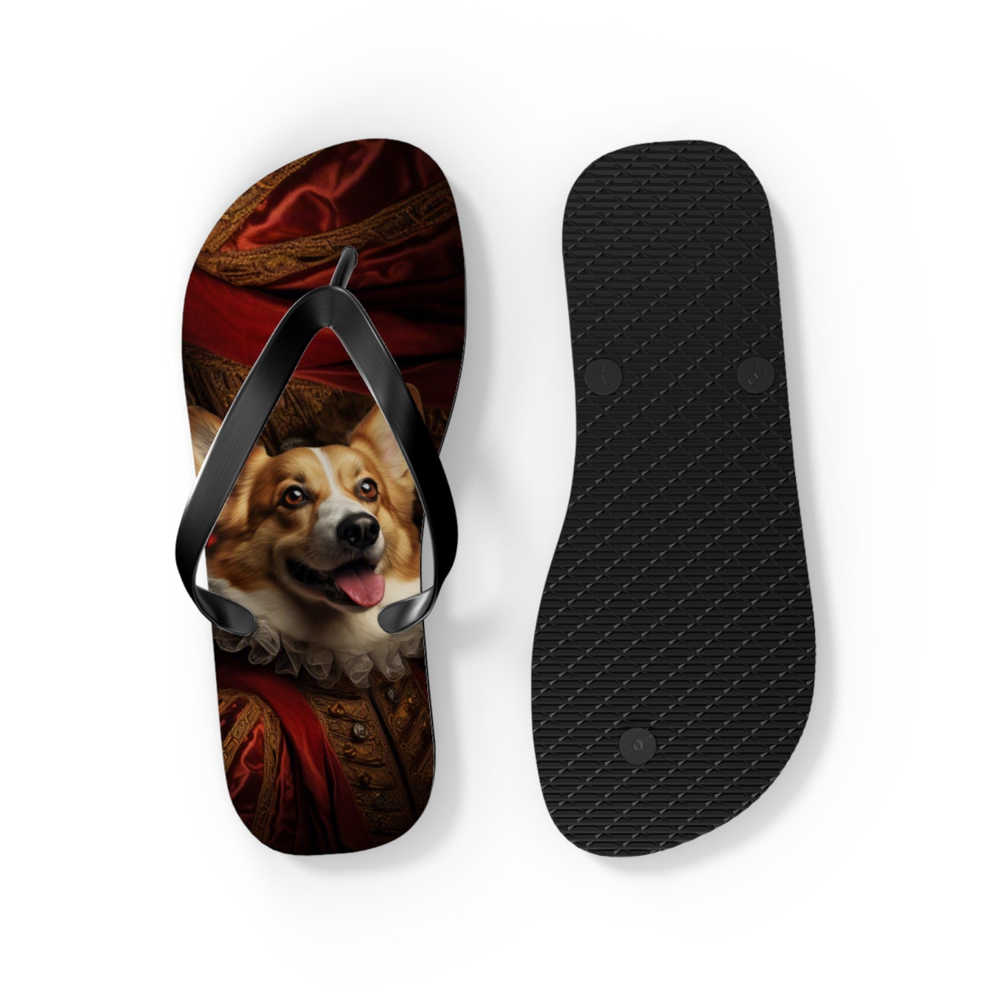Renaissance Corgi Flip-Flops