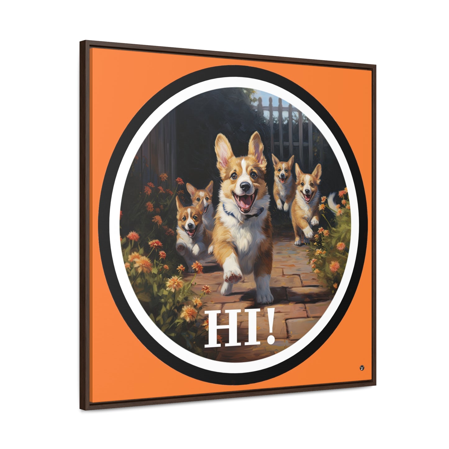 Hi! - Framed on Canvas