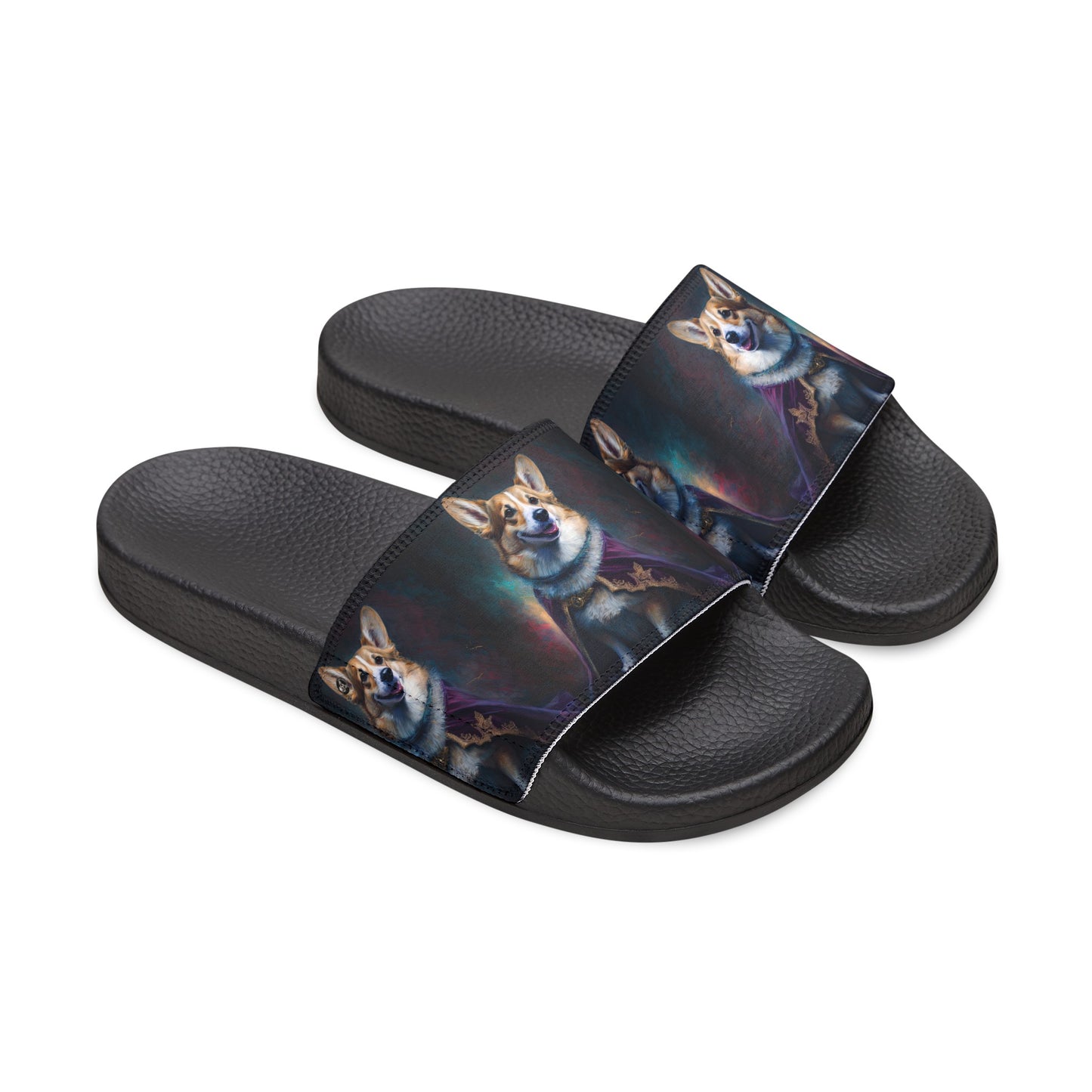Corgi Royalty - Men's Slide Sandals