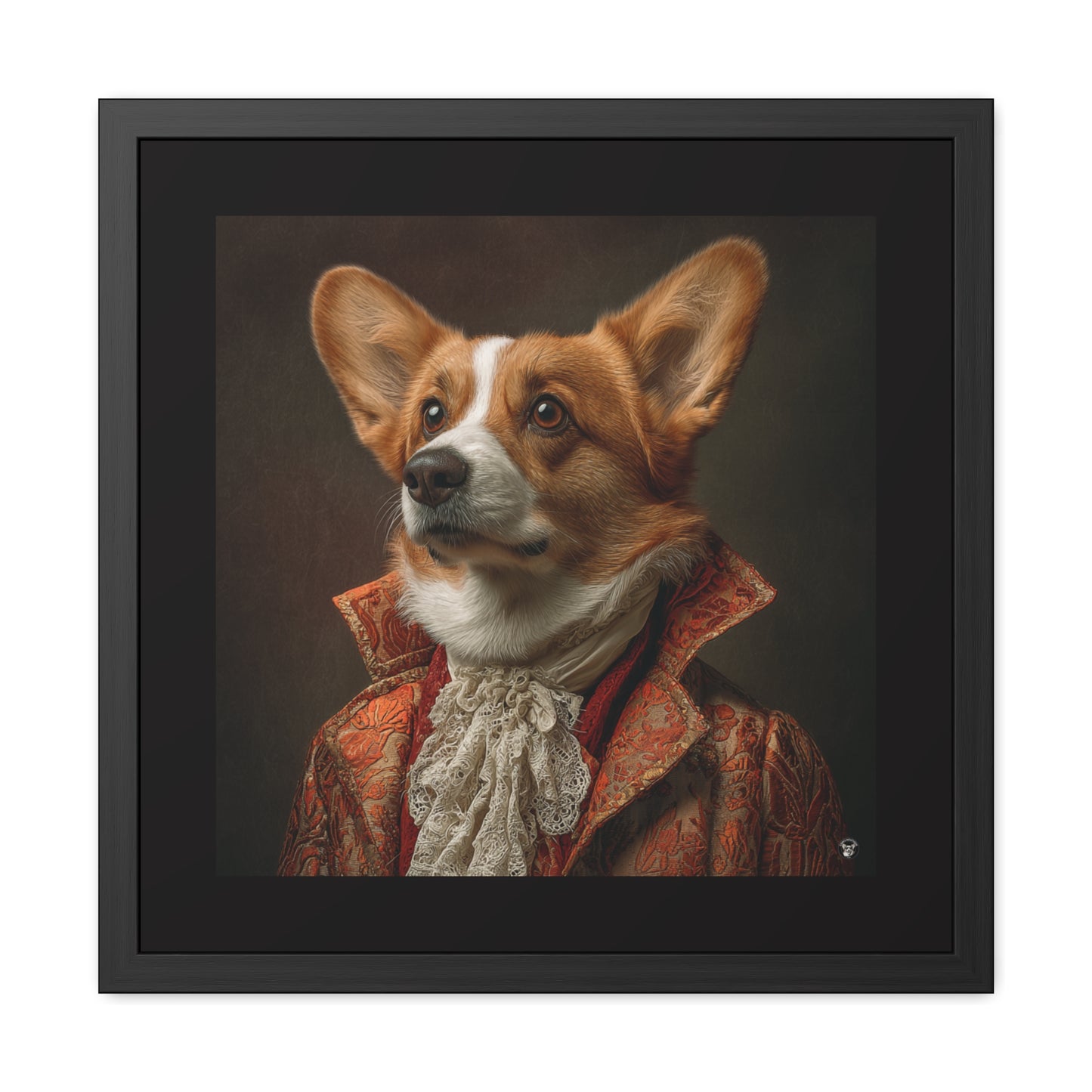 Prince Corgi Framed Print