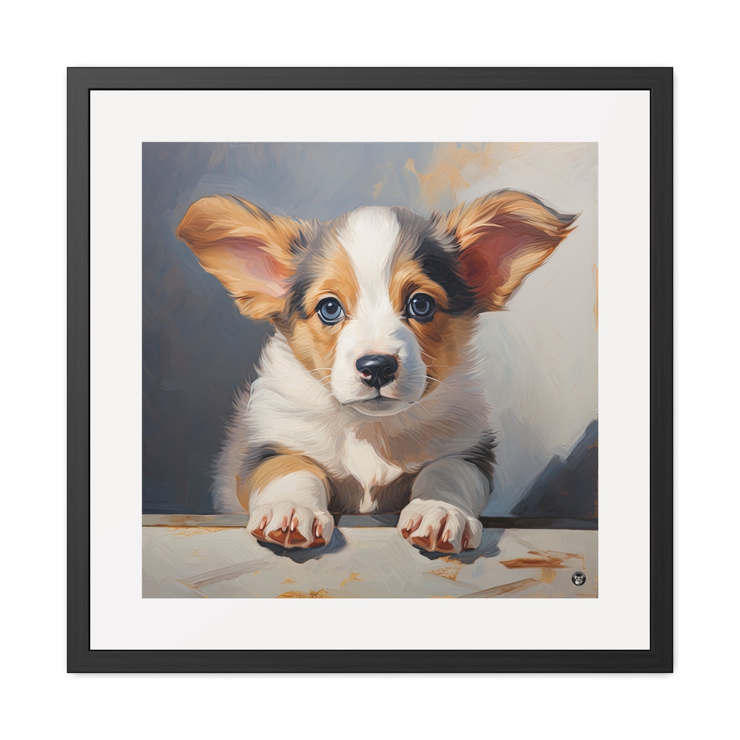 Tableau encadré Portrait de chiot