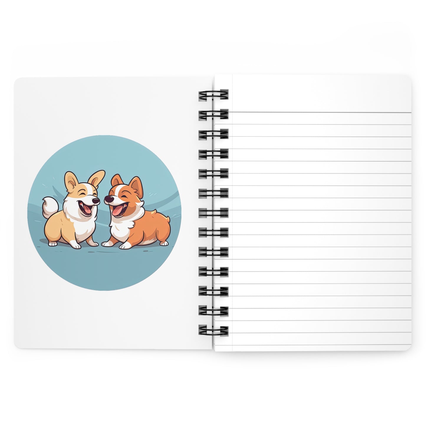 Corgi Couple - Spiral Bound Notebook