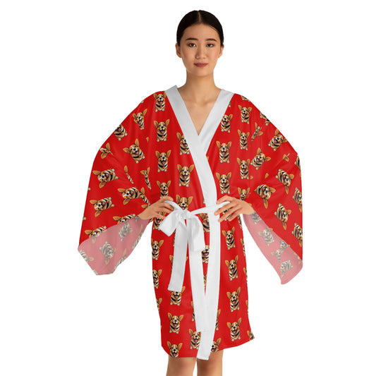 Puppy Love Kimono Robe