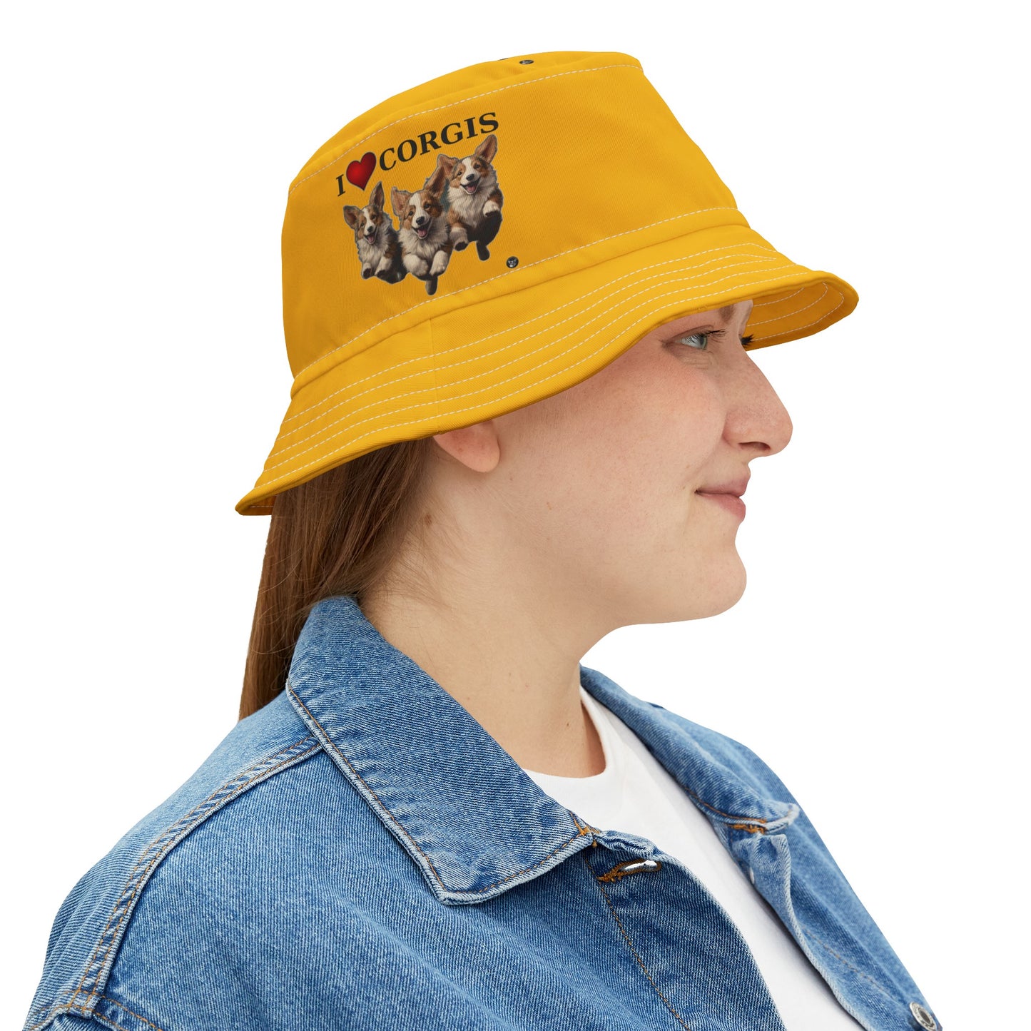 I Heart Corgis - Bucket Hat