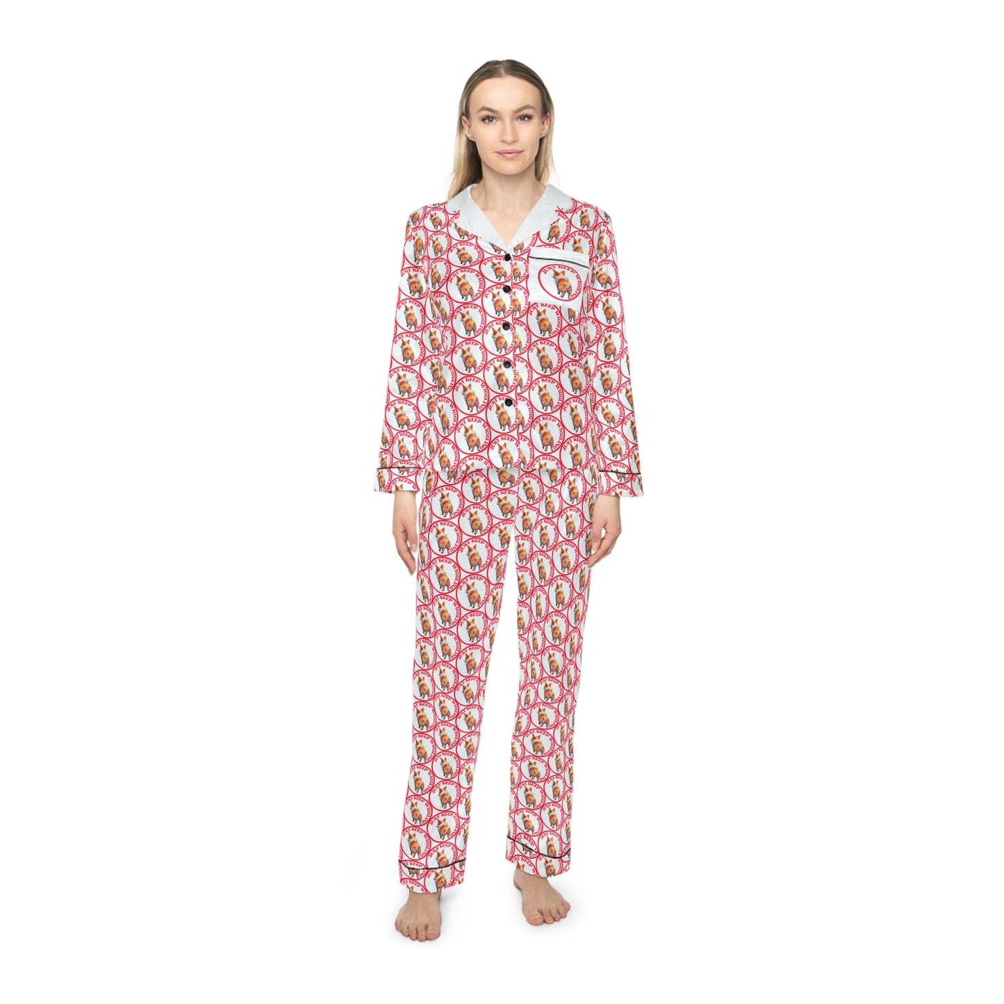 Just Keep Wiggling Silky Pajamas