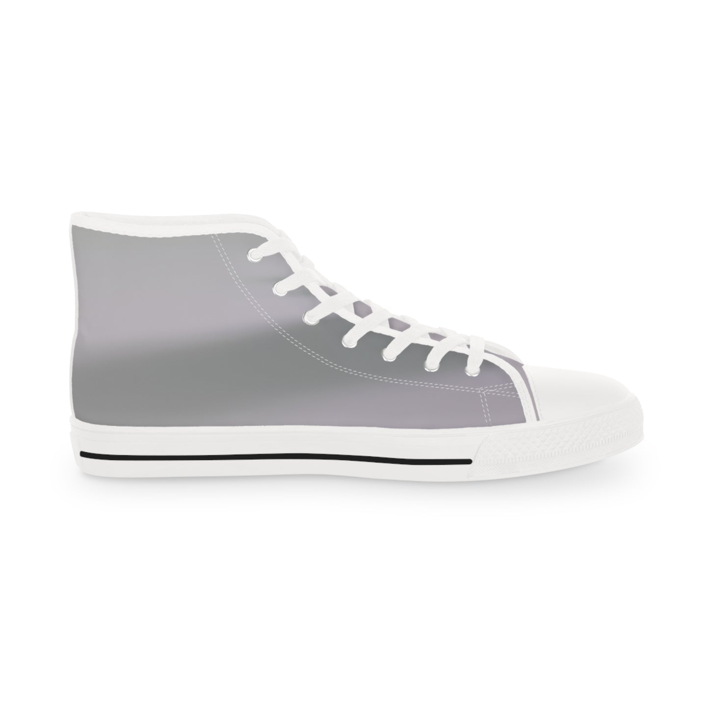 King Pup Cute Corgi Face Men's High Top Casual Gray Canvas Shoes