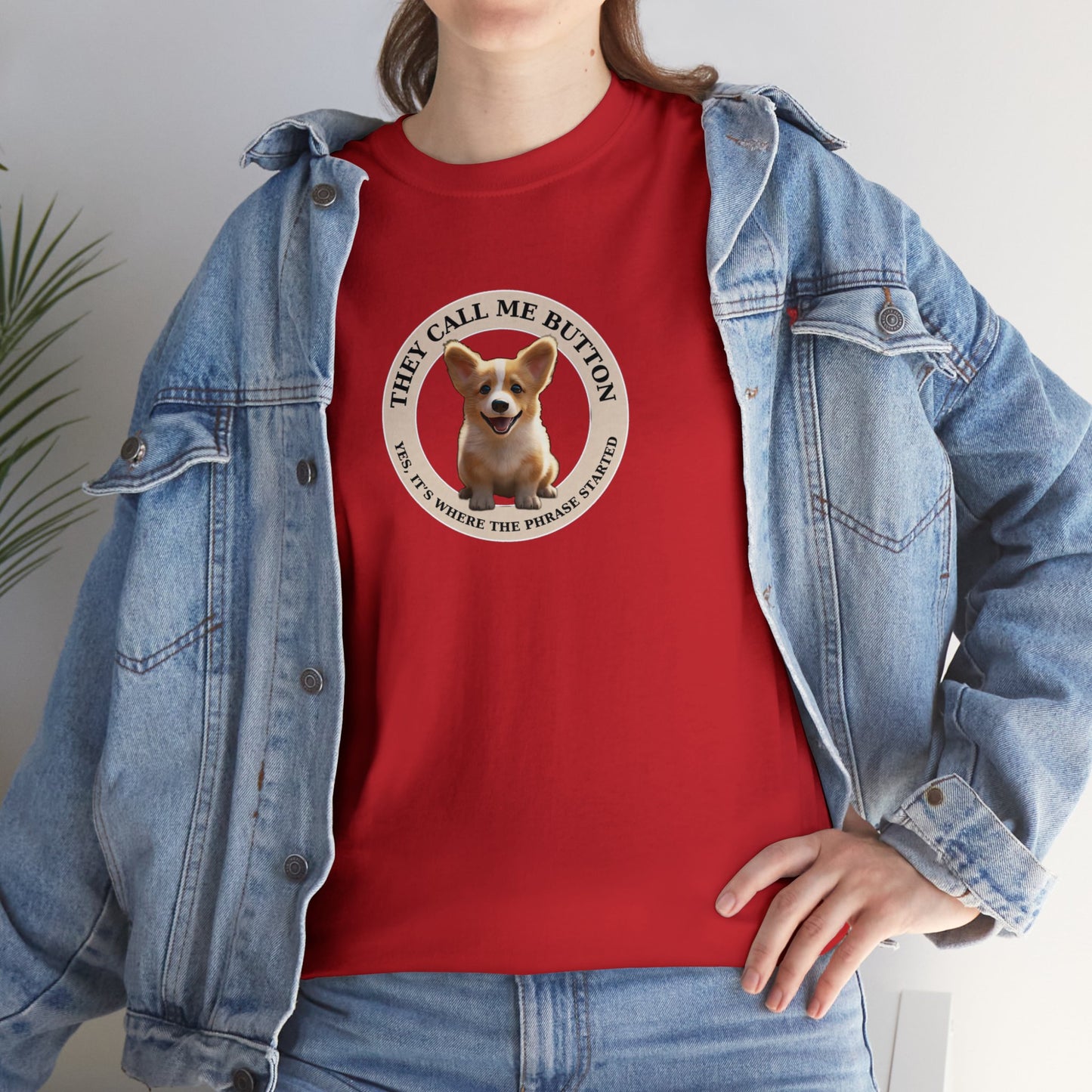 Cute as a Button - Unisex Heavy Cotton Tee