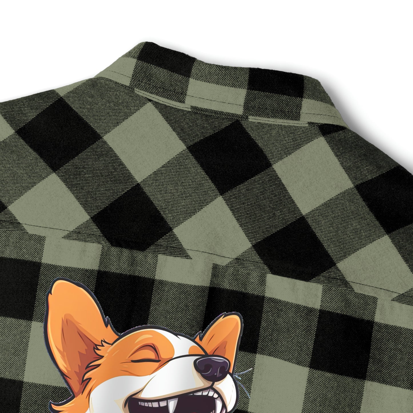 Comical Corgi - Flannel Shirt