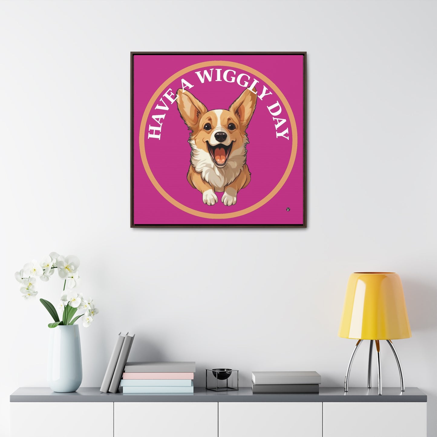 Have a Wiggly Day - Framed on Canvas
