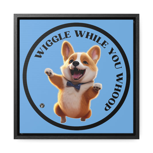 Wiggle While You Whoop - Framed on Canvas
