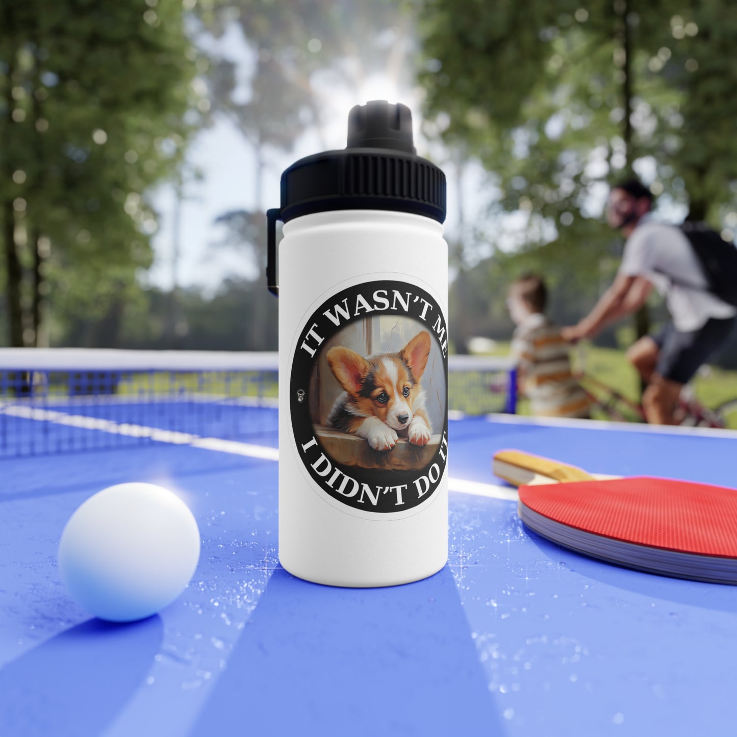 It Wasn't Me...I Didn't Do It - Water Bottle with Sport Lid