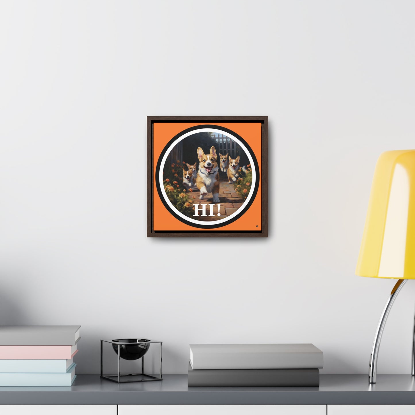 Hi! - Framed on Canvas