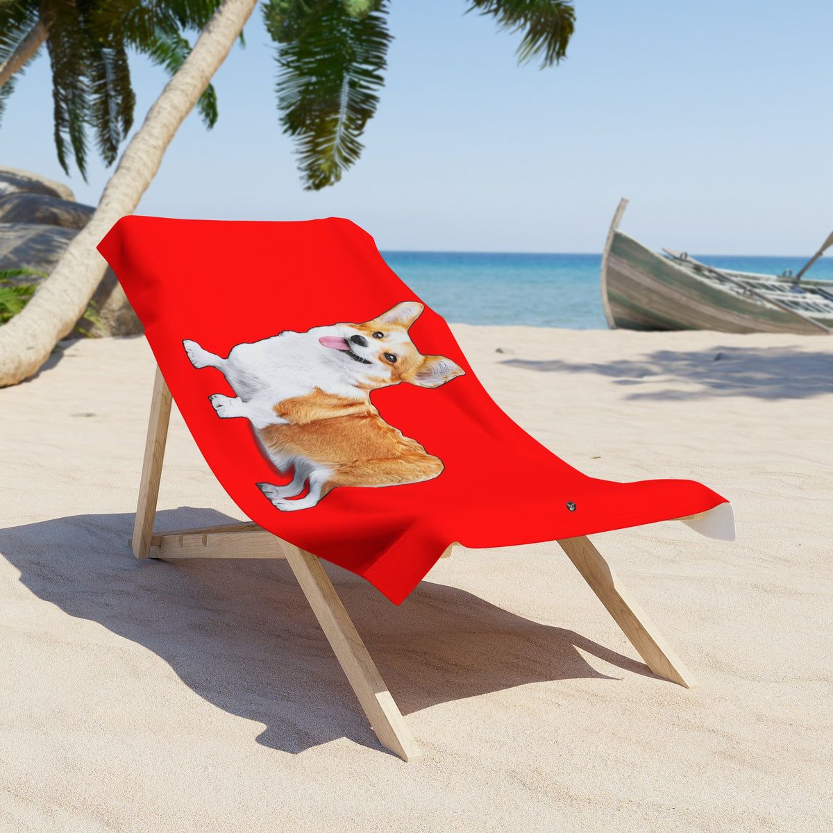 Best In Show Beach Towel - Red Corgi Pool Wrap