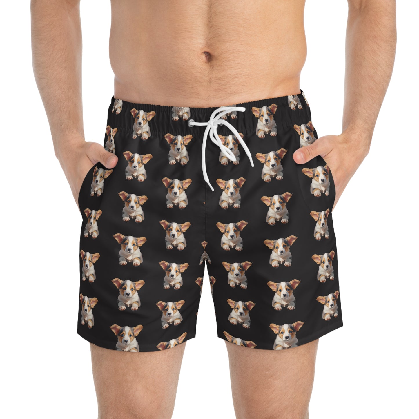 Puppy Portrait Swim Trunks