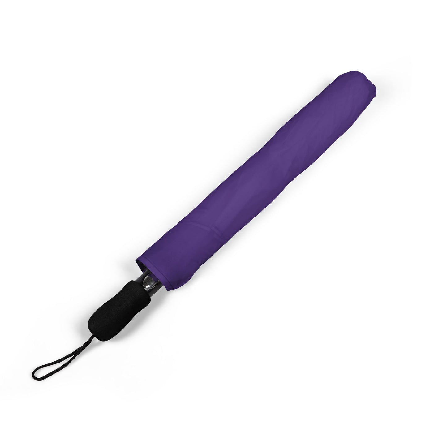 Jolly Jiggling Animated Corgi Foldable Umbrella — Compact Semi‑Automatic Purple Rain Parasol