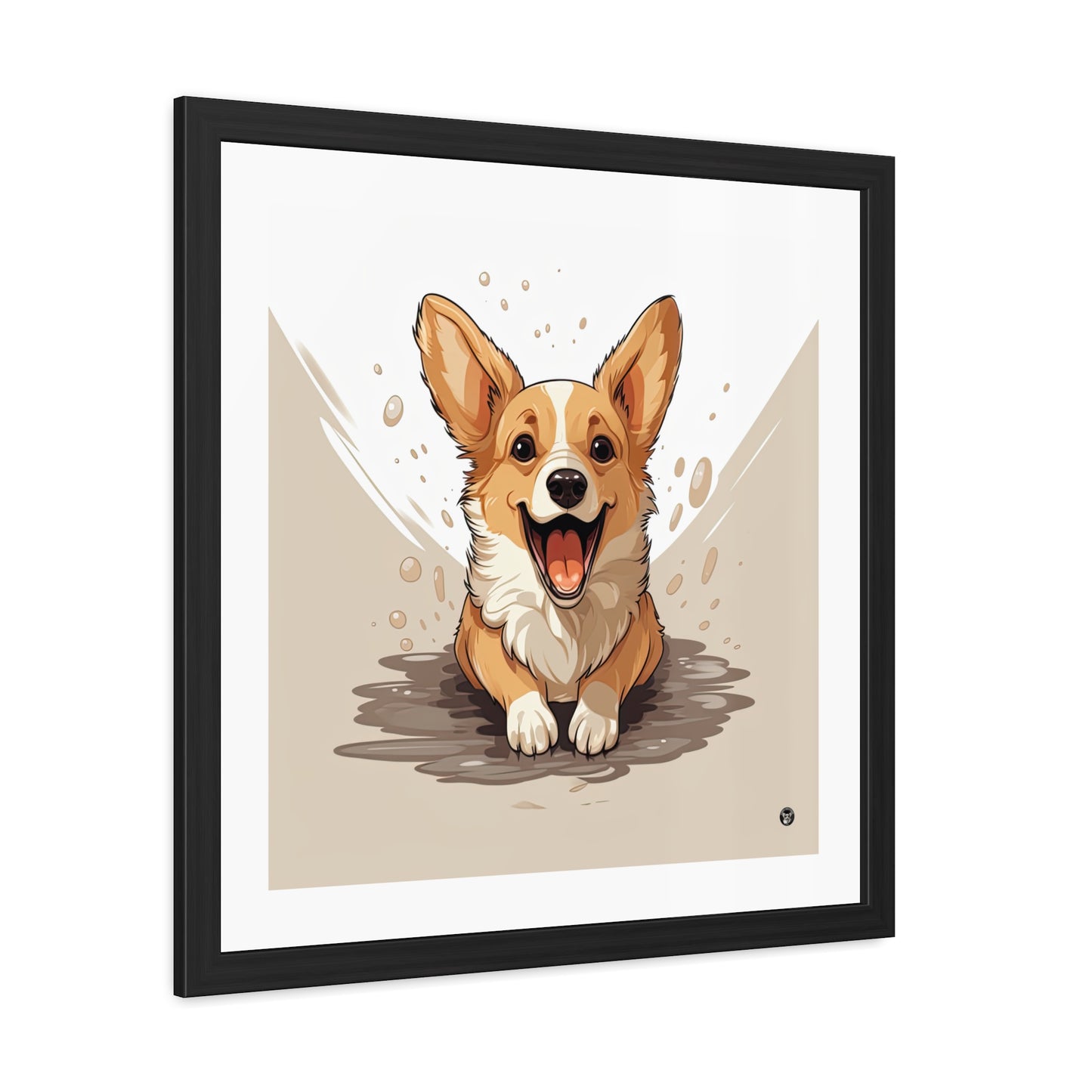 Impression encadrée : Mignonnerie de Corgi