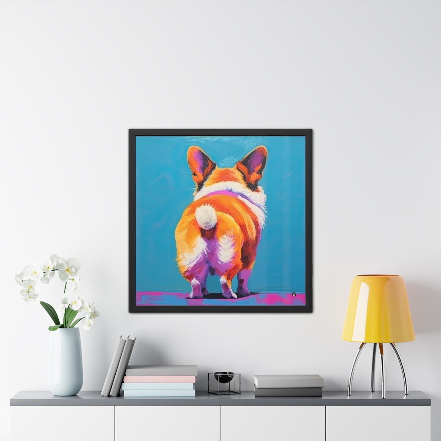 Impression encadrée "Corgi Butt"