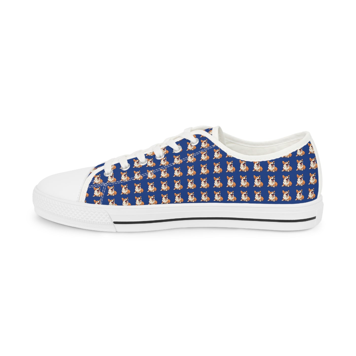 Comical Corgi Mosaic - Men's Low Top Sneakers