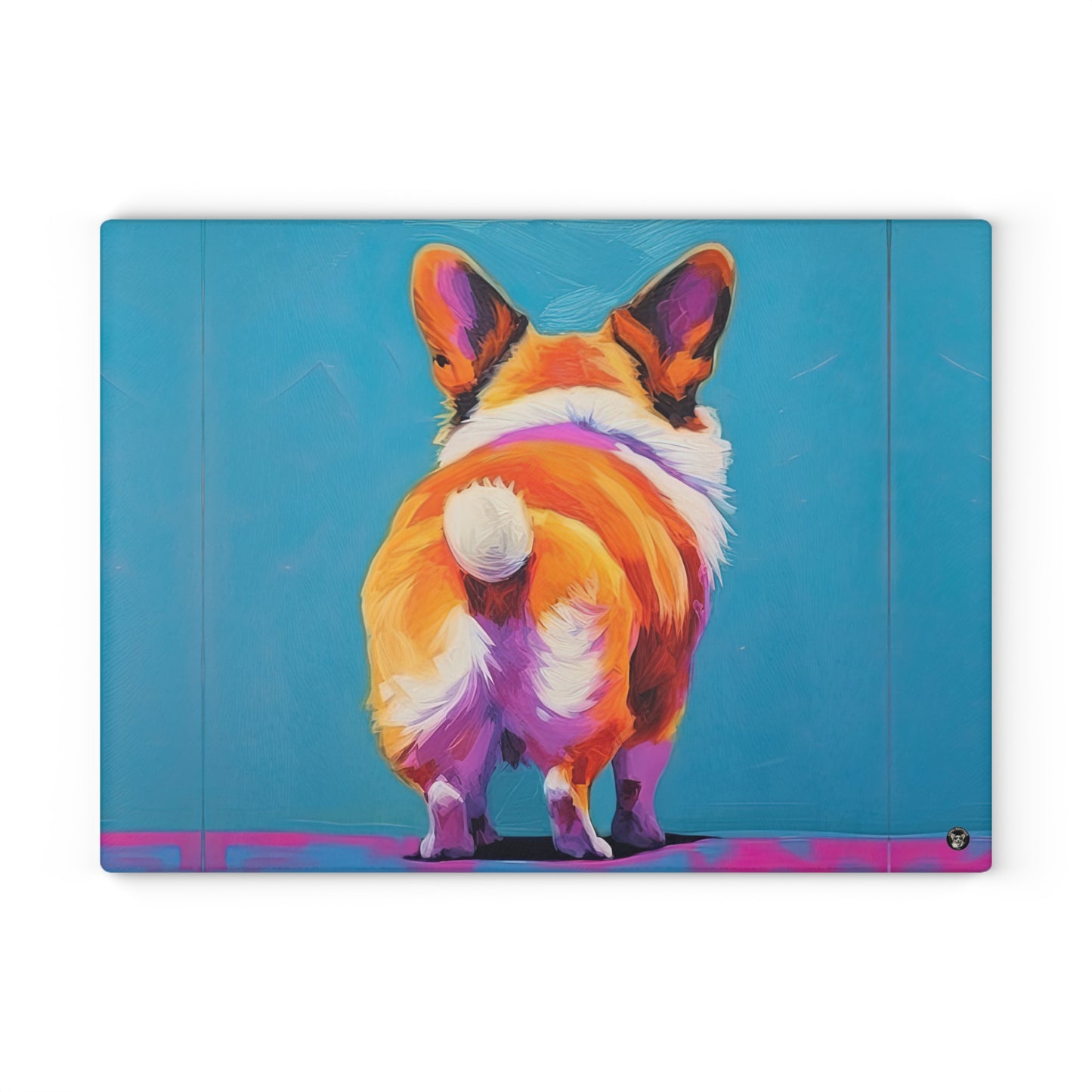 Corgi Butt - Glass Cutting Board