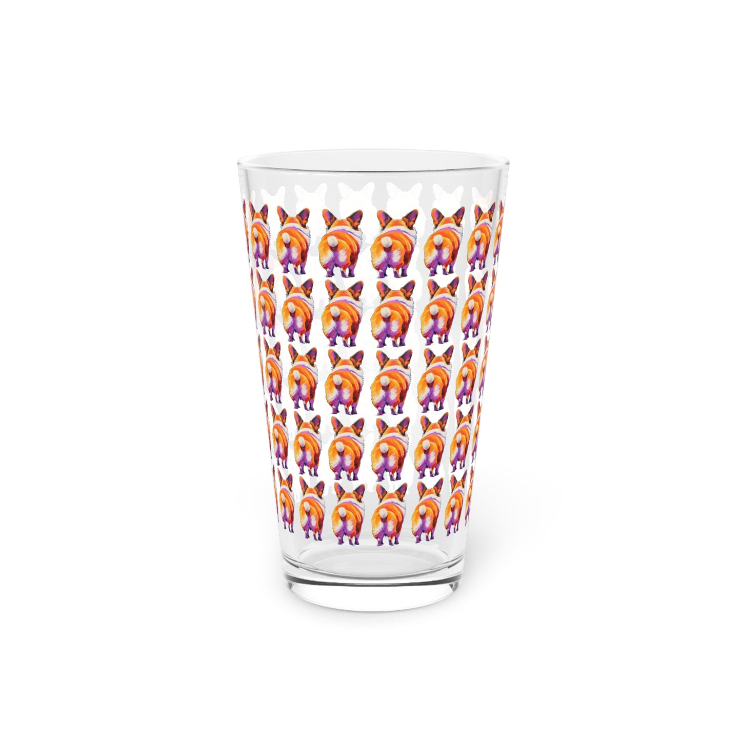 Corgi Butt Mosaic - Pint Glass