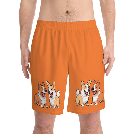 Corgi Couple - Board Shorts
