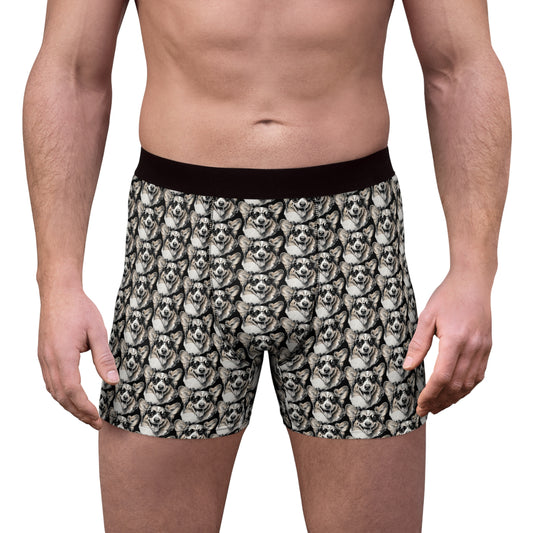 Corgi Cool Mosaic Boxer Briefs