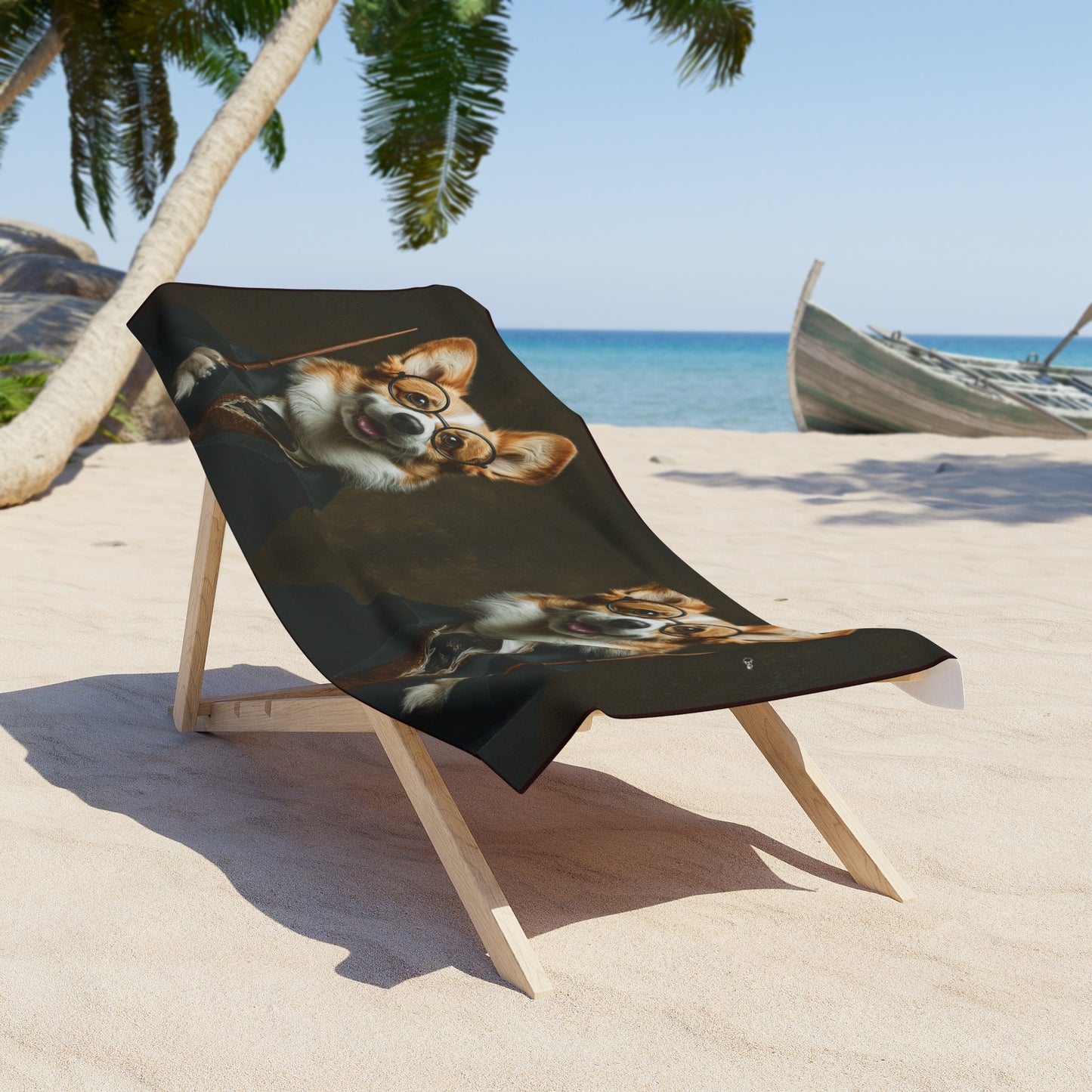 Corgi Potter Beach Towel