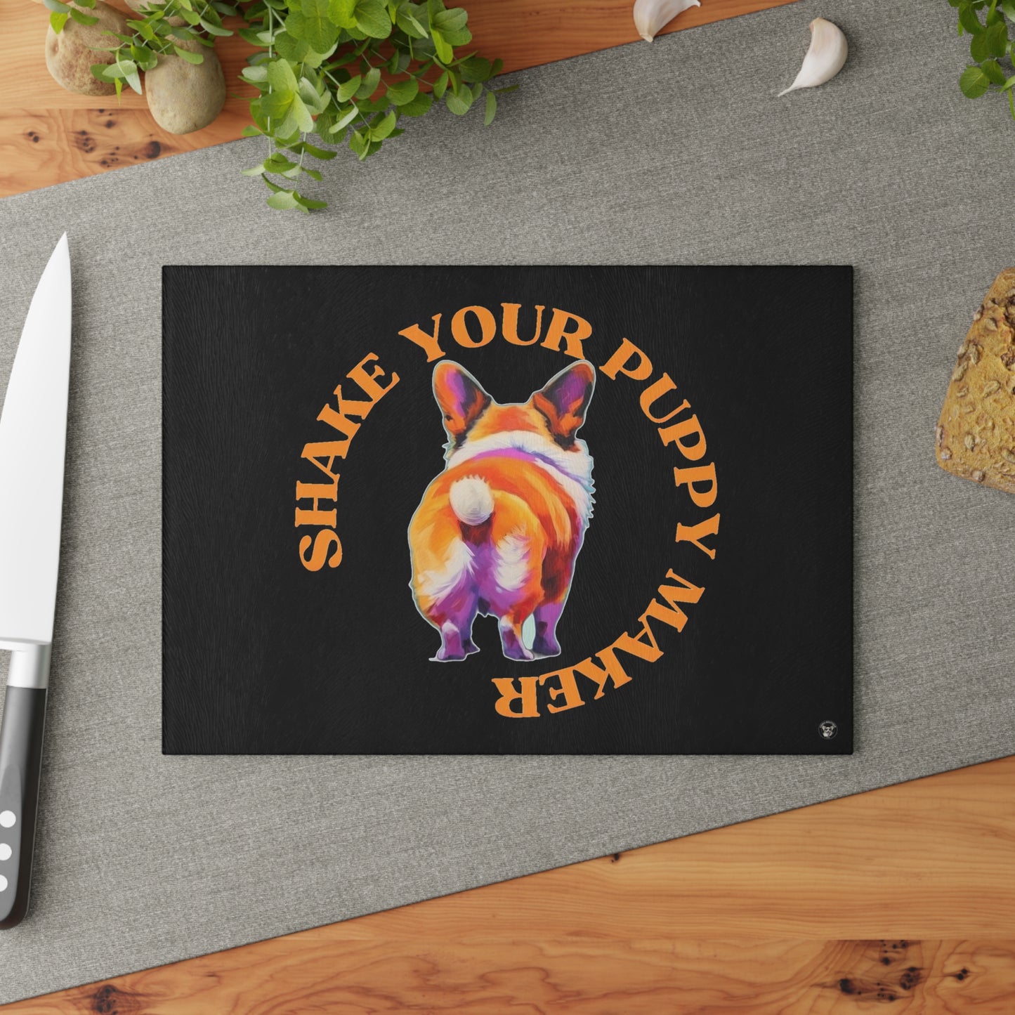 Shake Your Puppy Maker - Glass Cutting Board