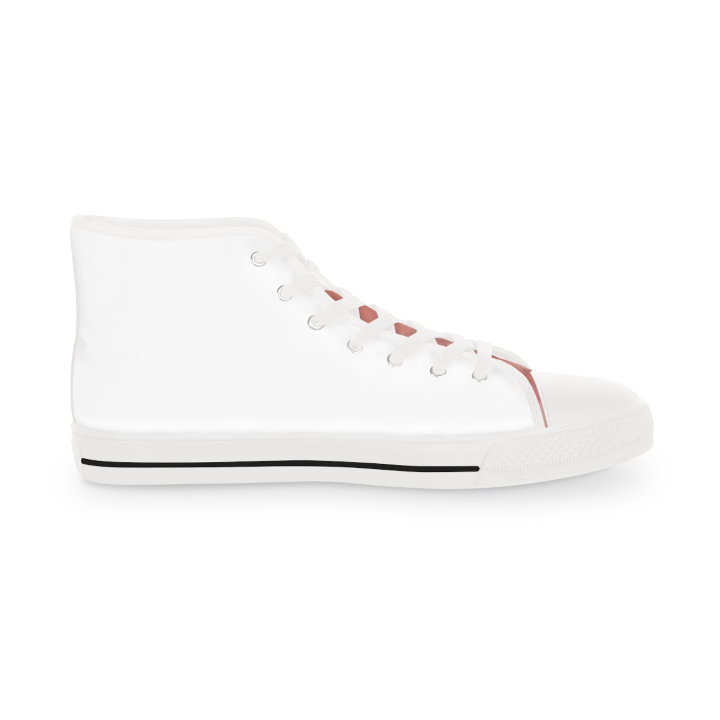 Princess Corgi Men's High Top Casual White & Rose  Sneakers