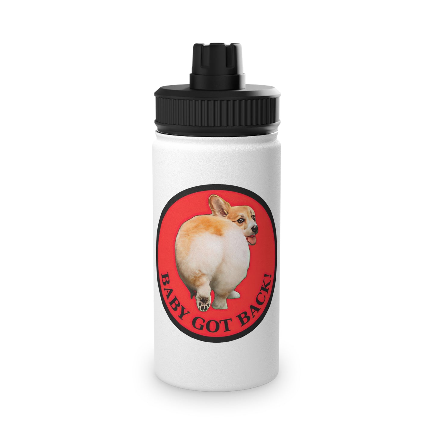 Baby Got Back - Water Bottle with Sport Lid
