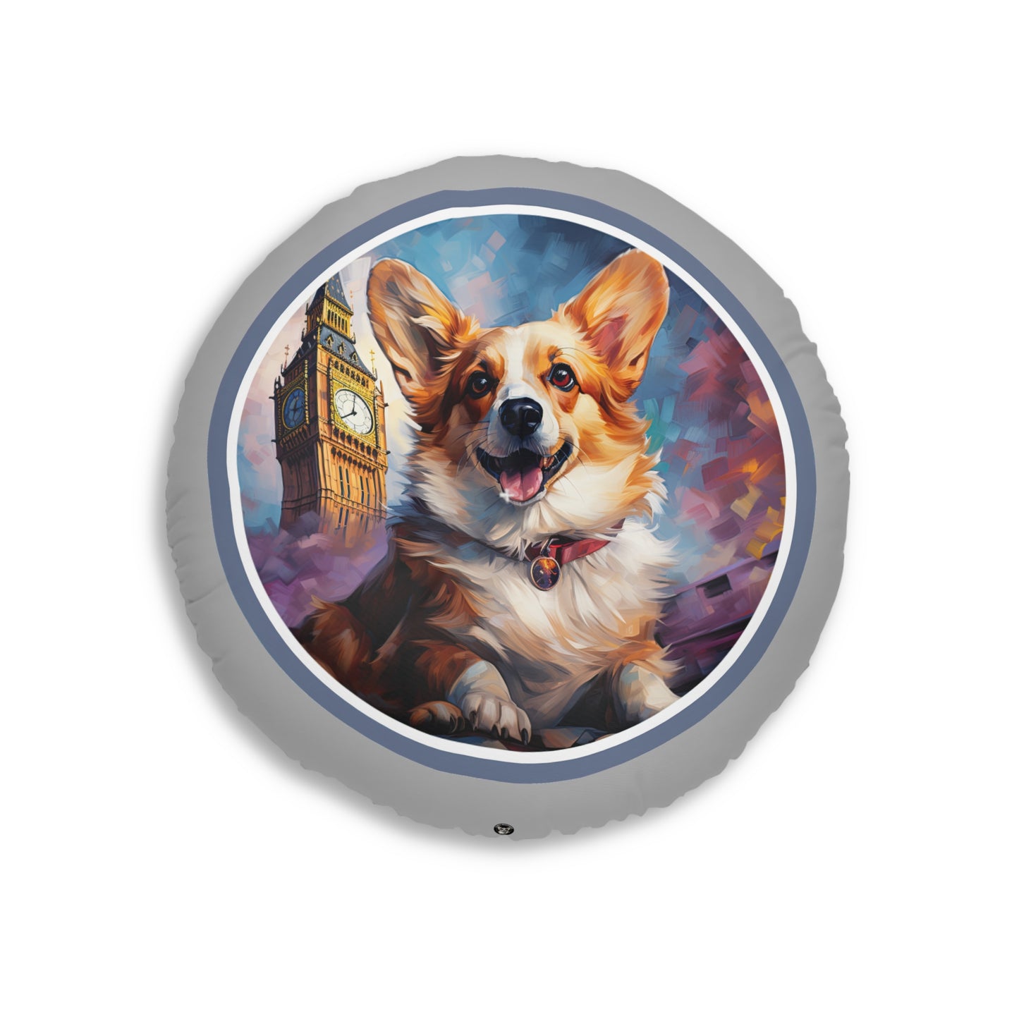 Corgi and Ben - Floor Pillow