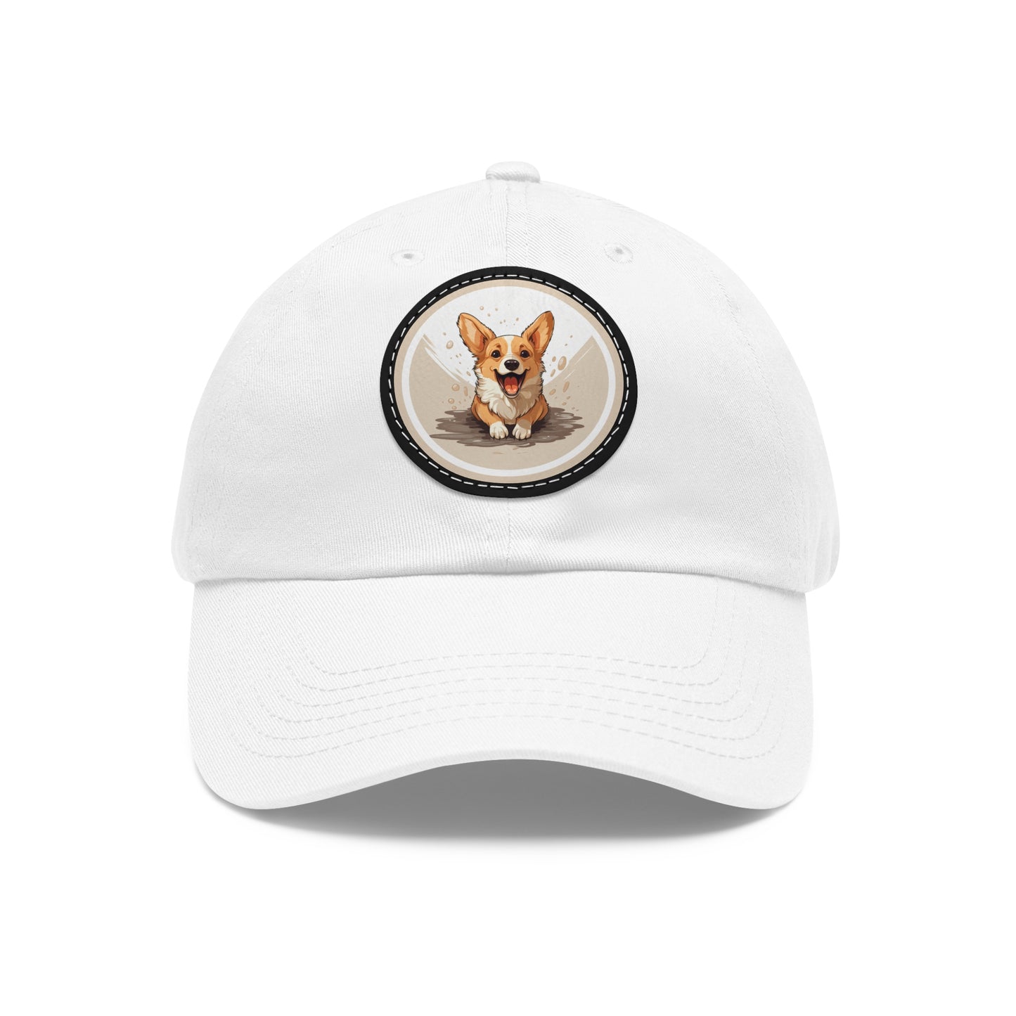 Corgi Cuteness - Cap with Leather Patch