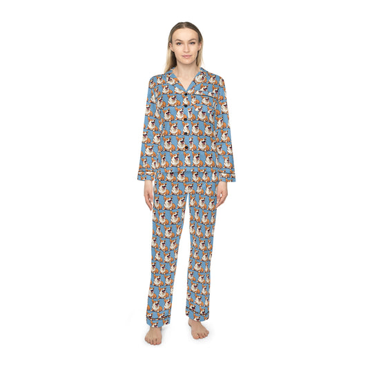 Comical Corgi Silky Pajamas