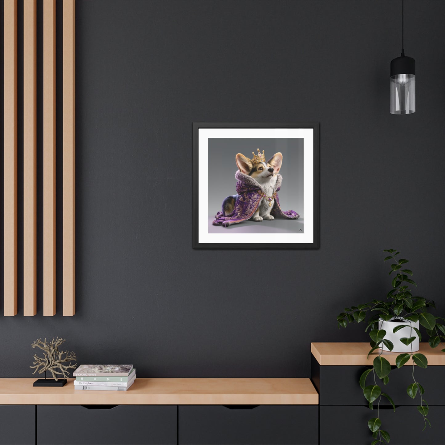 King Pup Framed Print