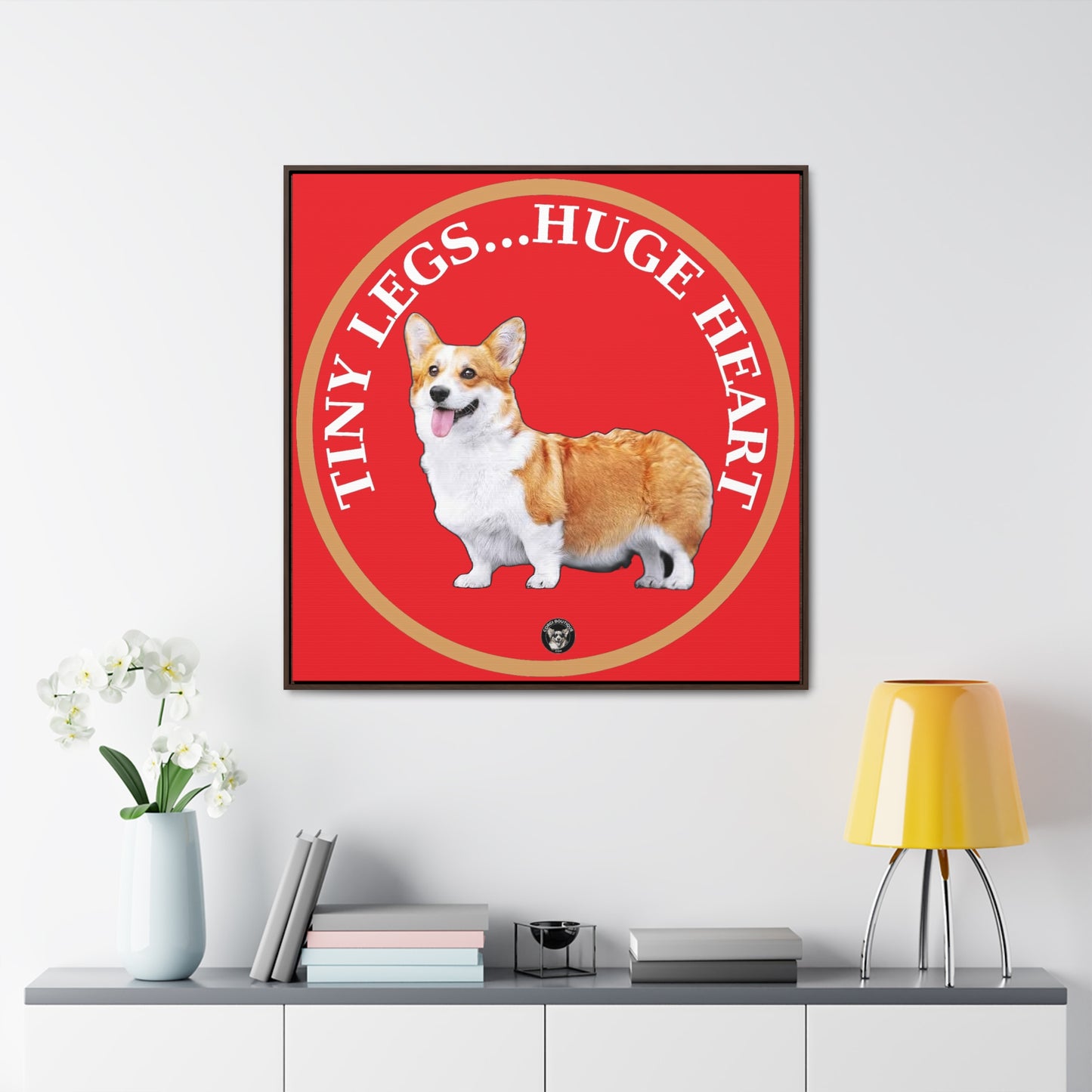 Tiny Legs...Huge Heart - Framed on Canvas
