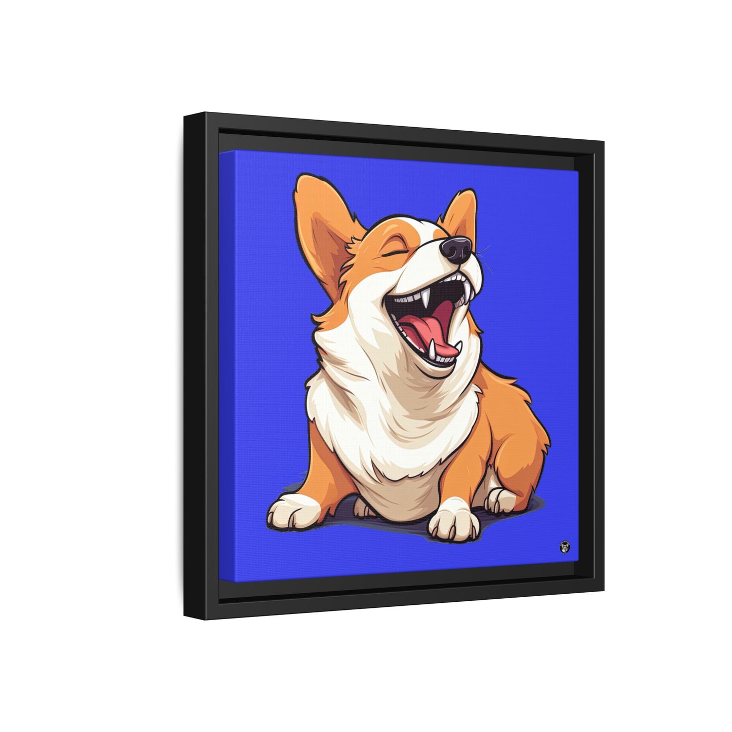 Comical Corgi on Canvas