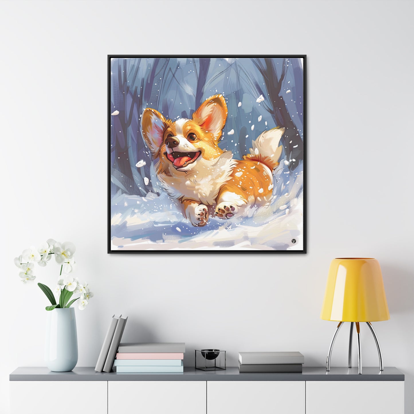 Winter Fun - Framed on Canvas