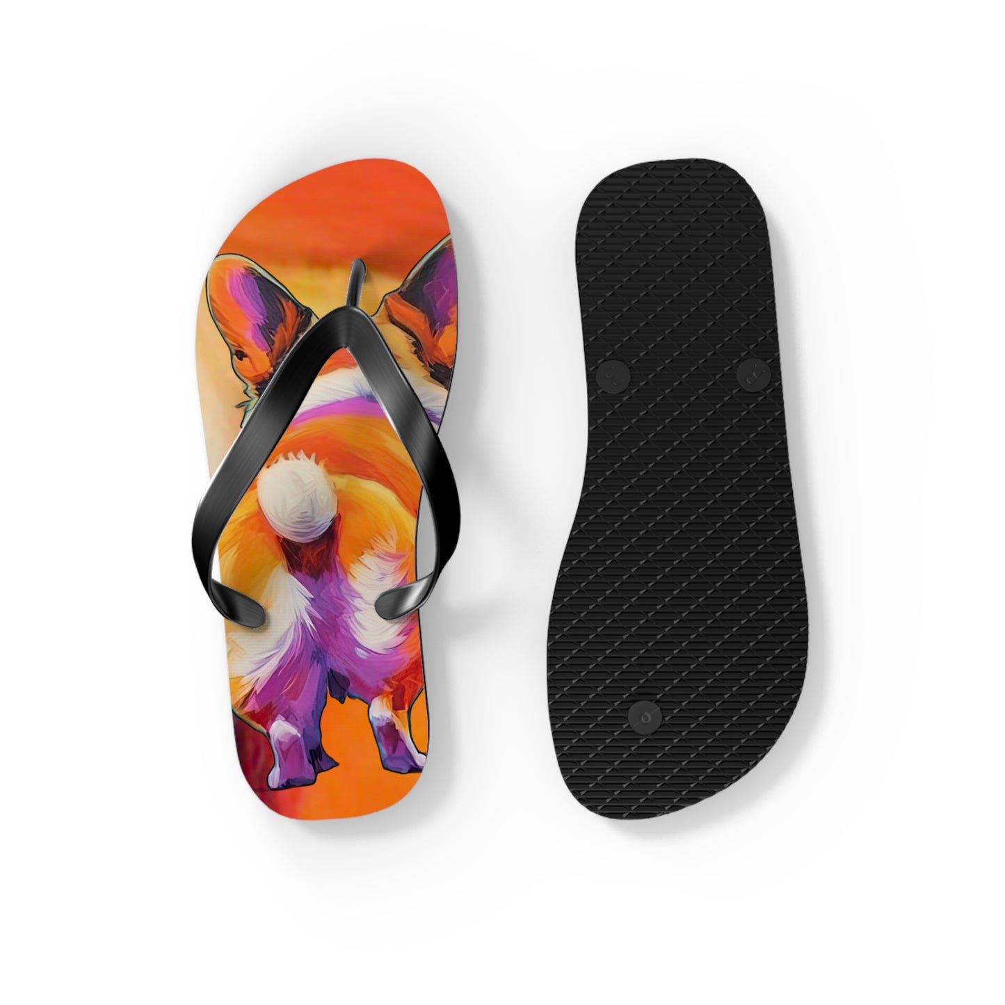Corgi Butt Flip-Flops