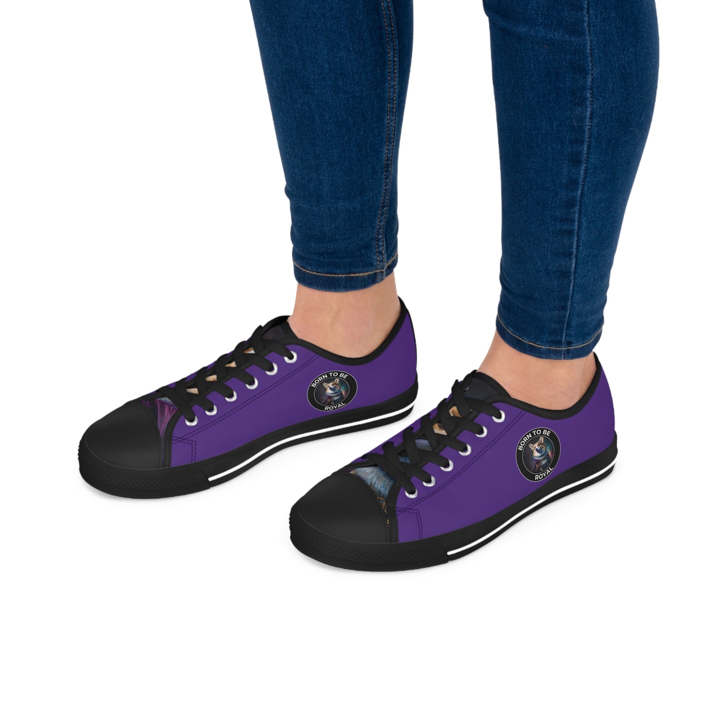 Born To Be Royal - Women's Low Top Sneakers