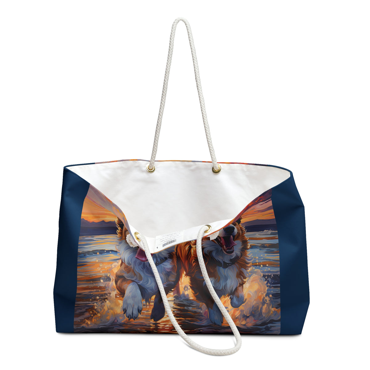 Beach Buds Corgi Weekender Beach Bag – Corgis in the Waves Travel Tote