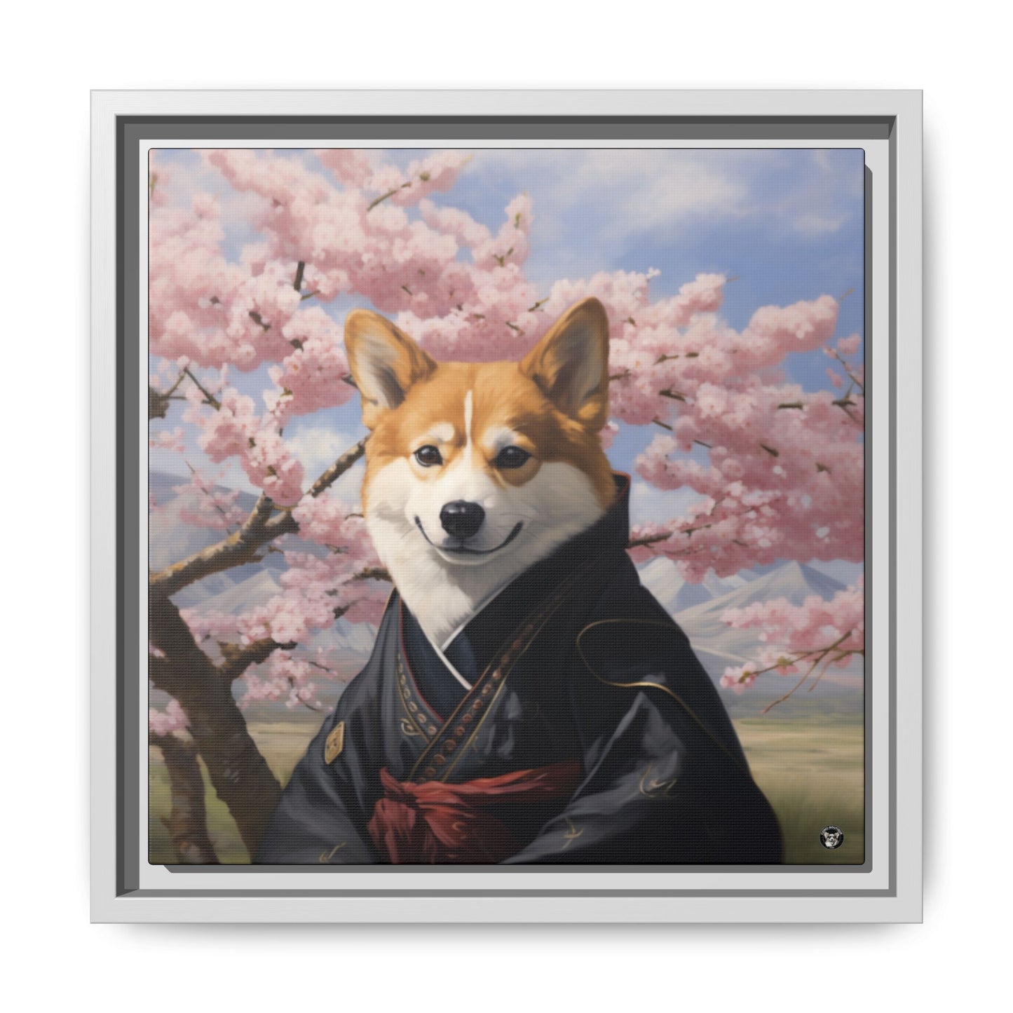 Ninja Corgi sur toile