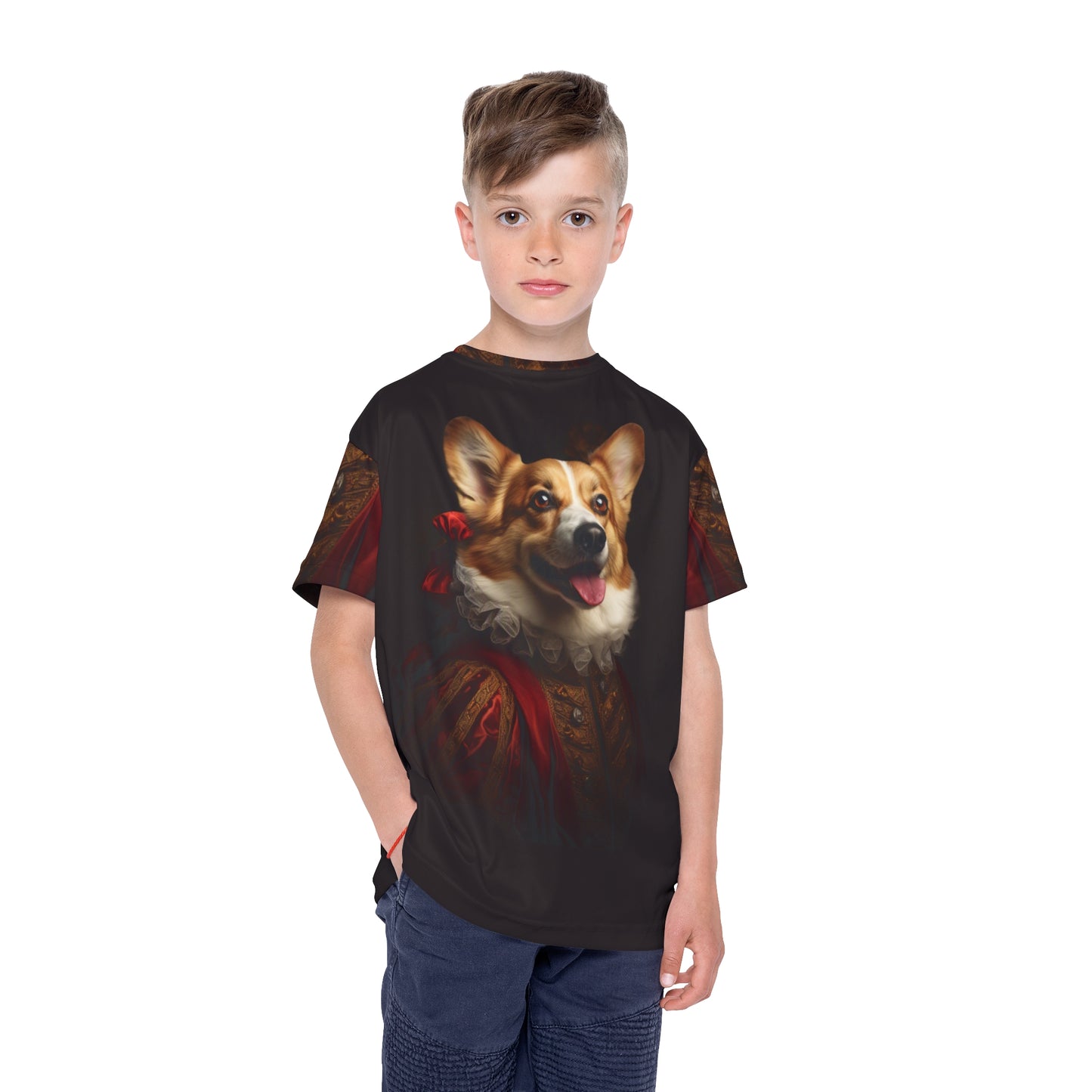 Renaissance Corgi Kid's Sports Tee