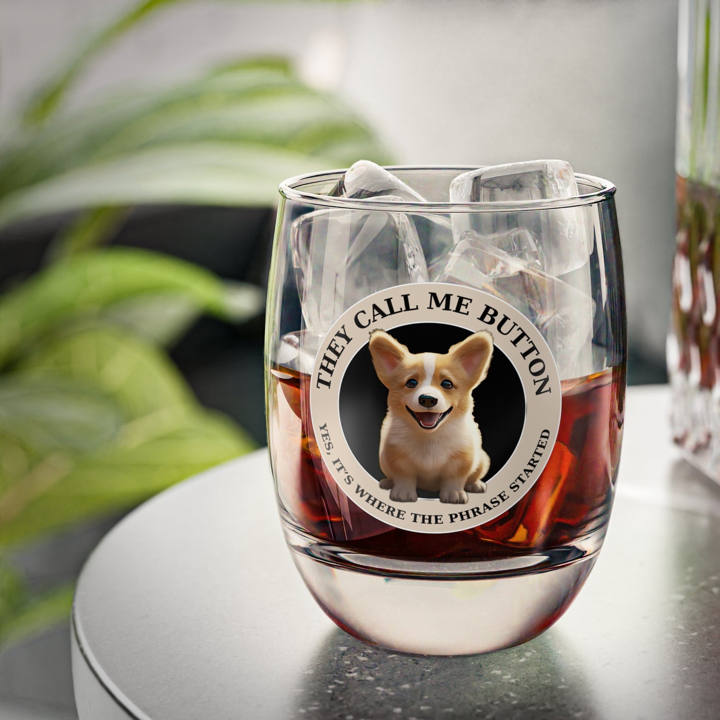 Cute as a Button - Whiskey/Juice Glass