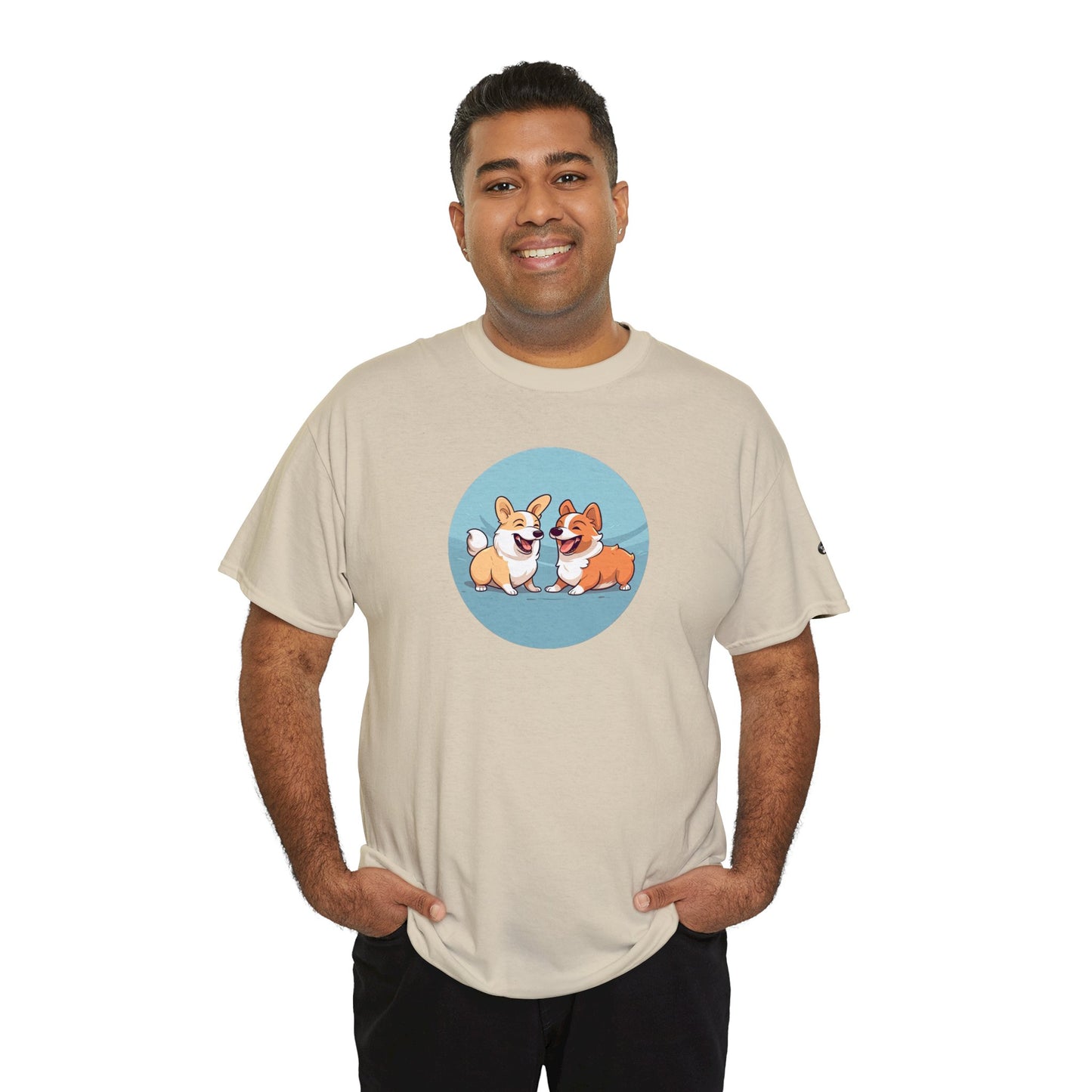 Corgi Couple - Unisex Heavy Cotton Tee