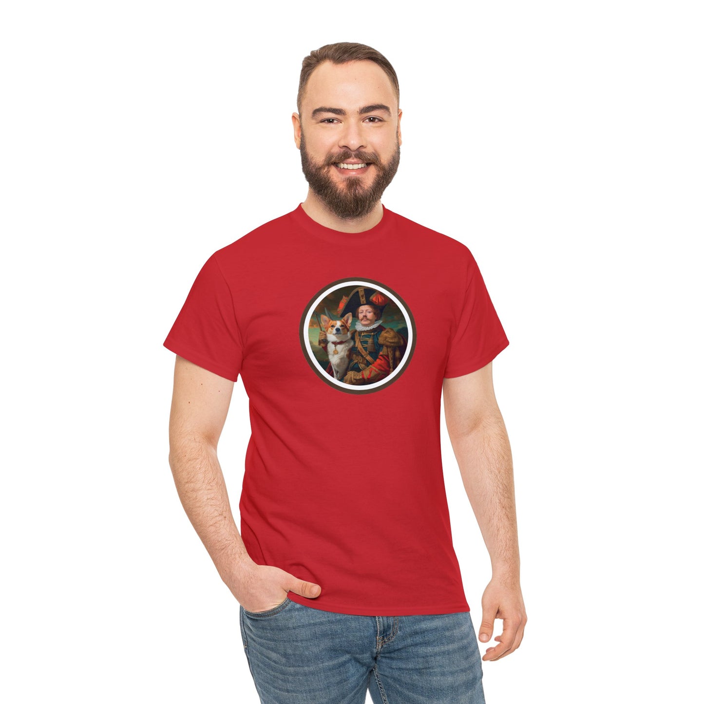 First Royal Corgi - Unisex Heavy Cotton Tee