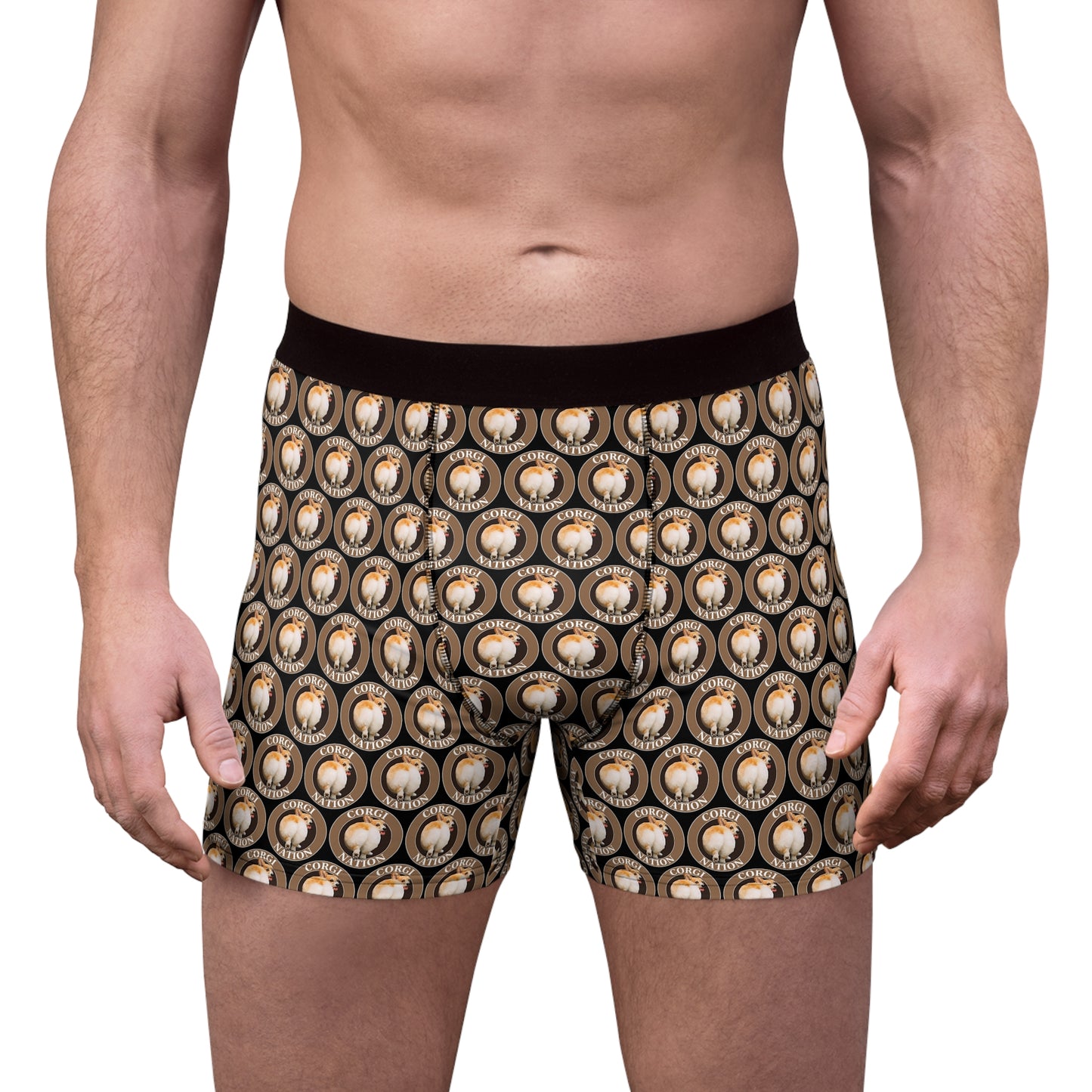 Corgi Nation Mosaic Boxer Briefs