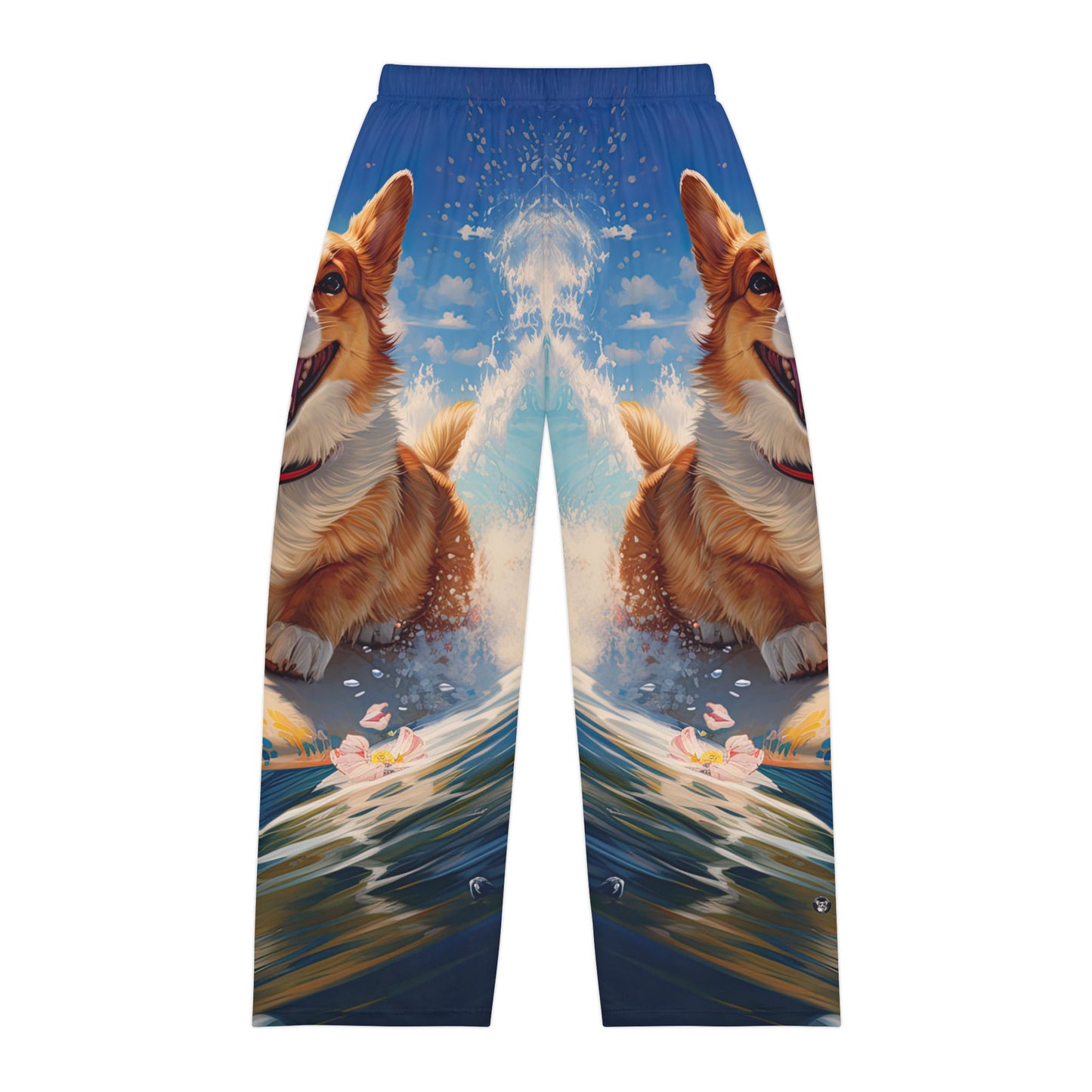 Cowabunga Corgi Men's Pajama Pants